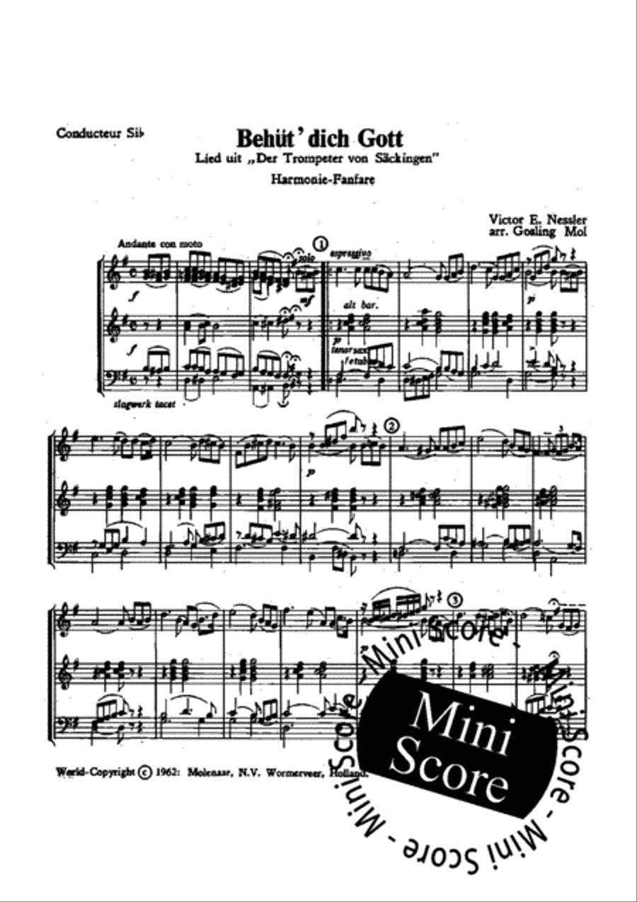 Behut' Dich Gott Behut' Dich Gott Concert Band scores gallery preview page 5