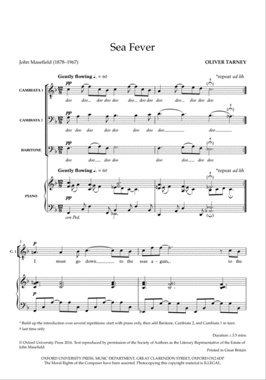 Sea Fever Choir scores gallery preview page 2