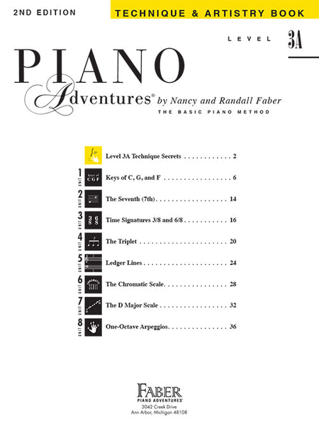 Piano Adventures Level 3A - Technique & Artistry Book (2nd Edition)