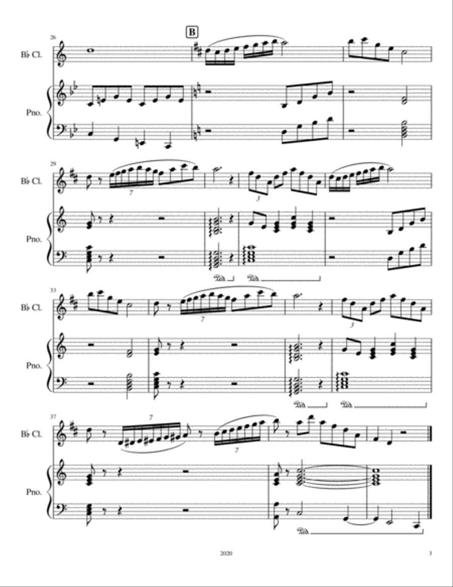 Road Trip on I-45 Clarinet Solo scores gallery preview page 3