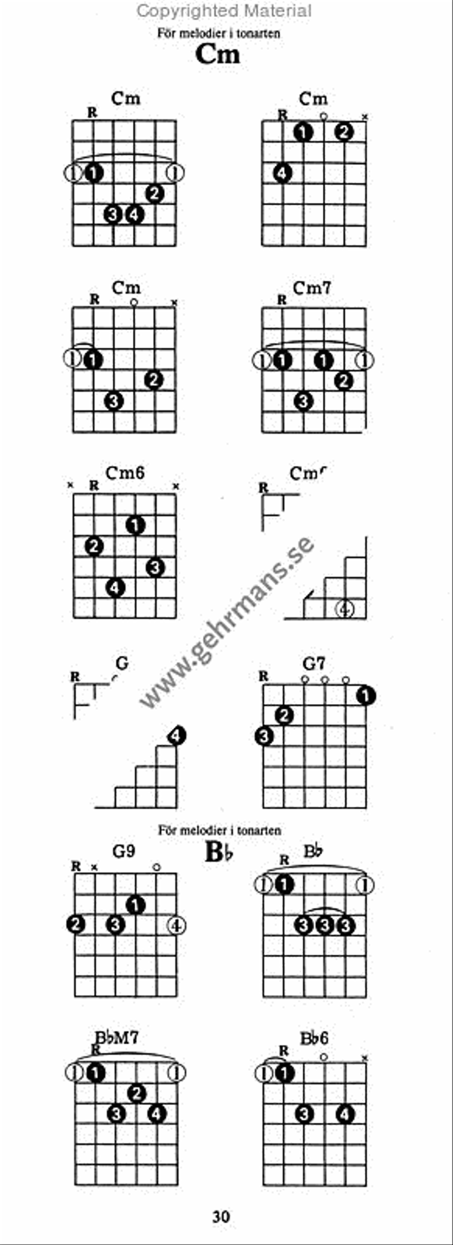 Ackordboken for gitarrfodralet Guitar scores gallery preview page 5