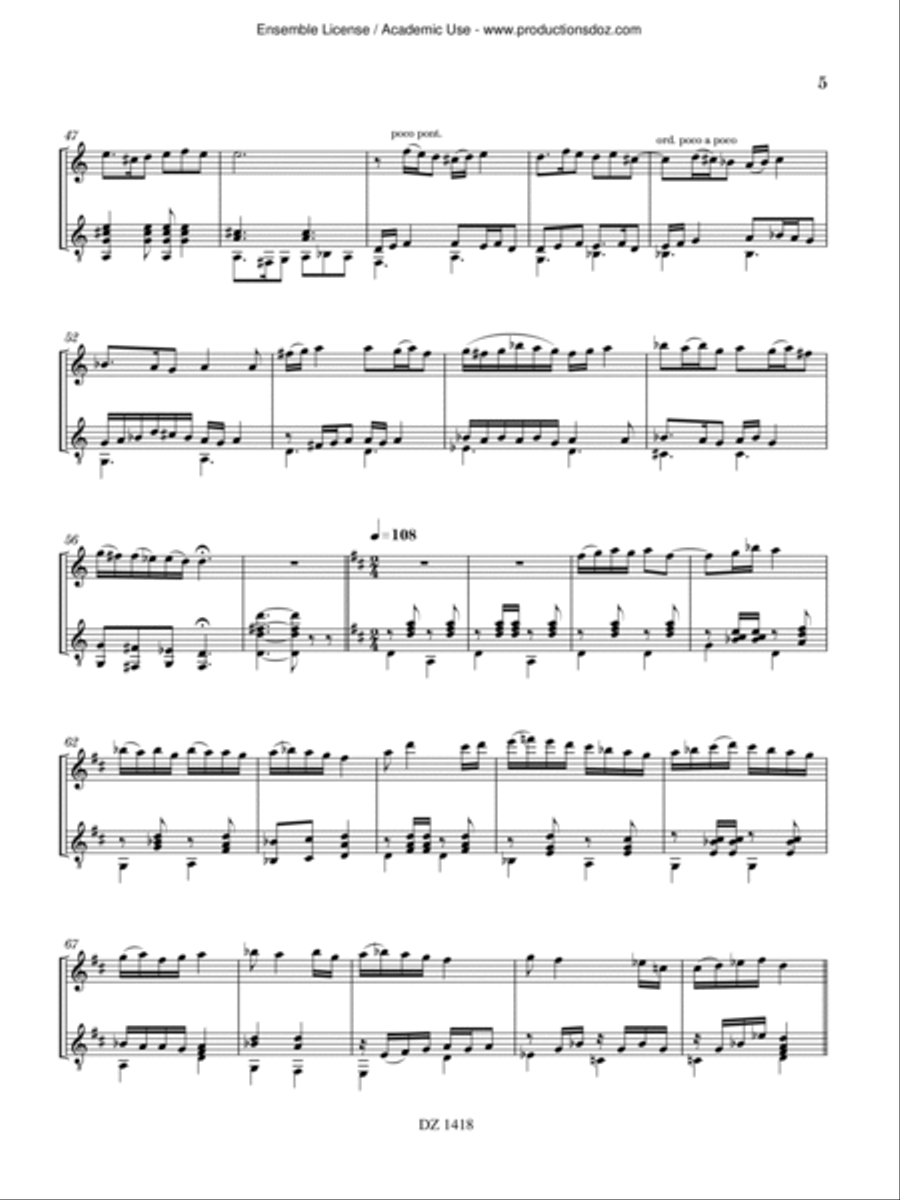 Introduction et Danse Introduction et Danse Violin scores gallery preview page 5