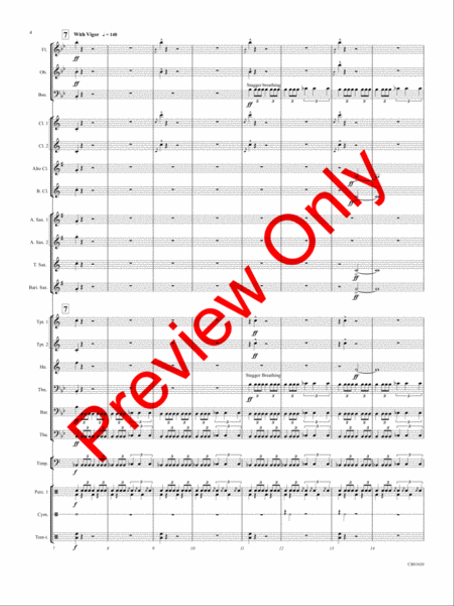 SPQR (Senatus Populusque Romanus ) Concert Band scores gallery preview page 5