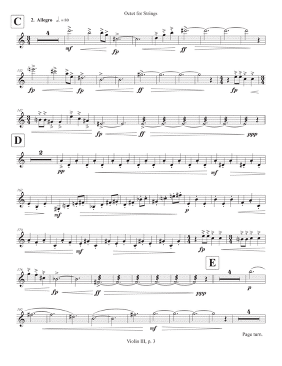 Octet for Strings (2020) violin III part