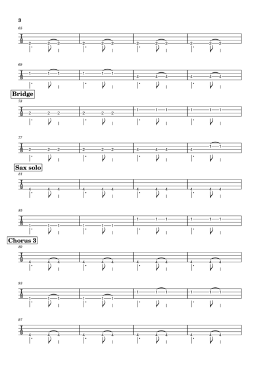 The Best (Simply The Best) Guitar Tablature scores gallery preview page 3
