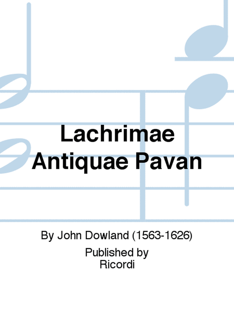 Lachrimae Antiquae Pavan