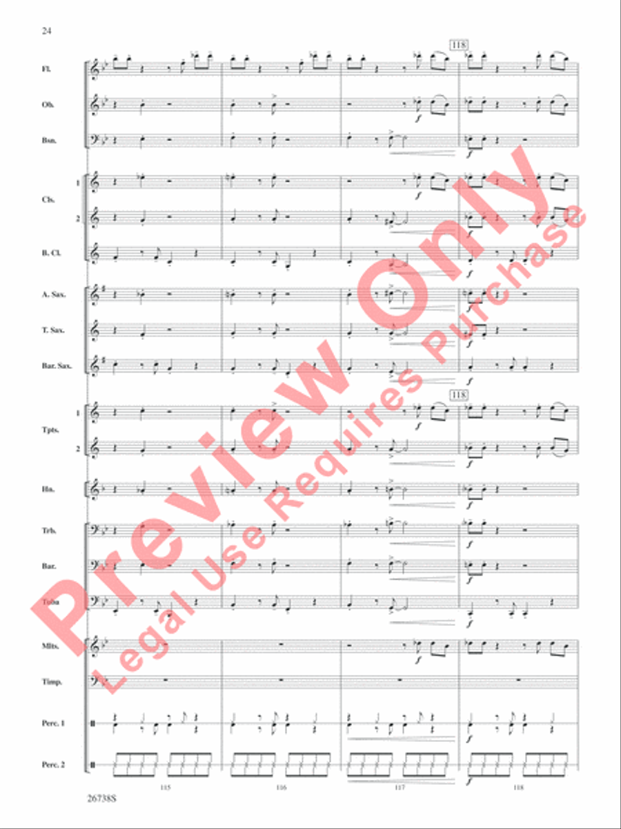 Superheroes R Us Concert Band scores gallery preview page 25