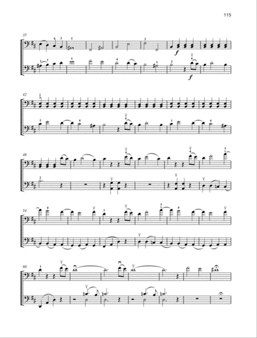 Duo B minor Cello scores gallery preview page 3