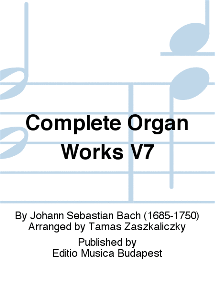 Complete Organ Works V7 Organ scores gallery preview page 1