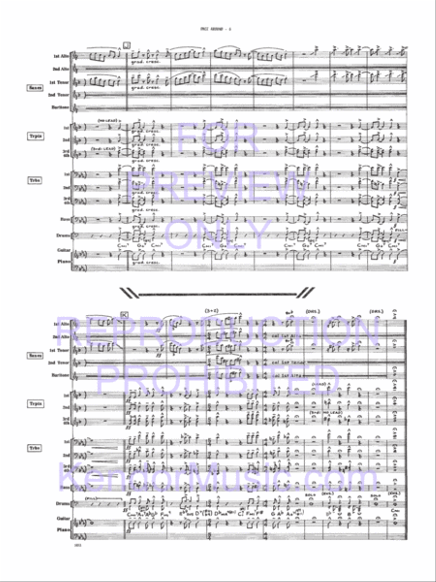 Once Around Once Around Jazz Ensemble scores gallery preview page 7