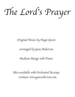 Lord's Prayer Angie Green Original