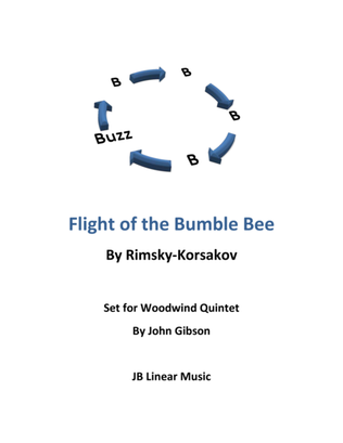 Book cover for Flight of the Bumble Bee set for Woodwind Quintet