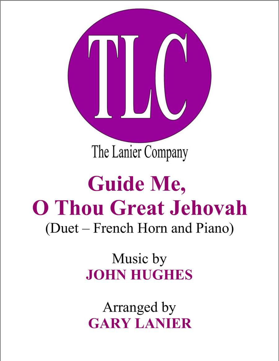 GUIDE ME, O THOU GREAT JEHOVAH (Duet – French Horn and Piano/Score and Parts) Brass Duet scores gallery preview page 1