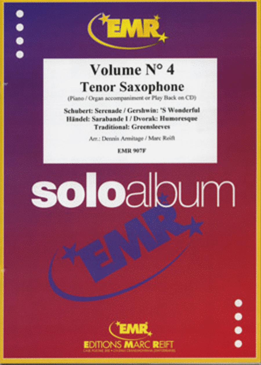 Solo Album Volume 04 Solo Album Volume 04 Tenor Saxophone scores gallery preview page 1