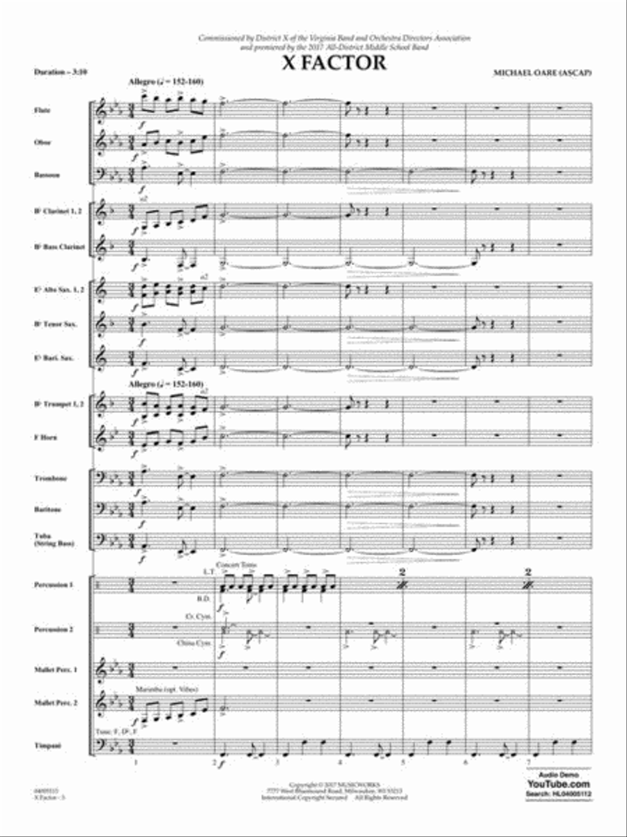 X Factor Concert Band scores gallery preview page 5