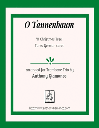 Book cover for O Tannenbaum/O Christmas Tree (trombone trio)