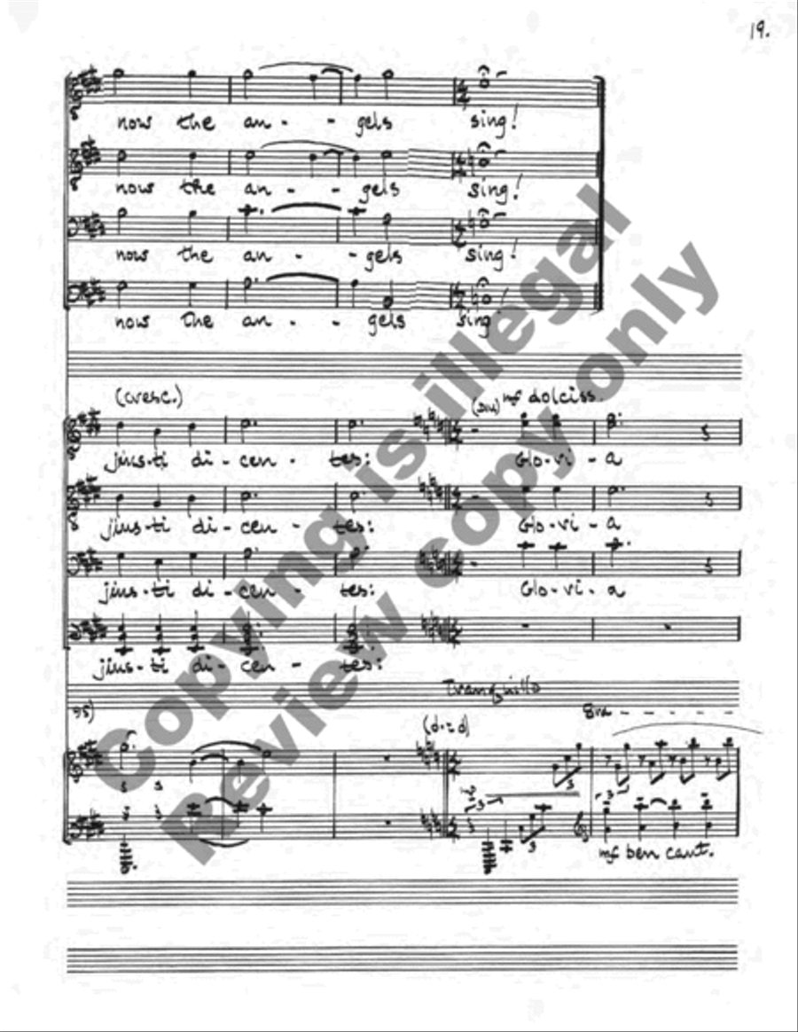 The Midnight Clear TTBB scores gallery preview page 19
