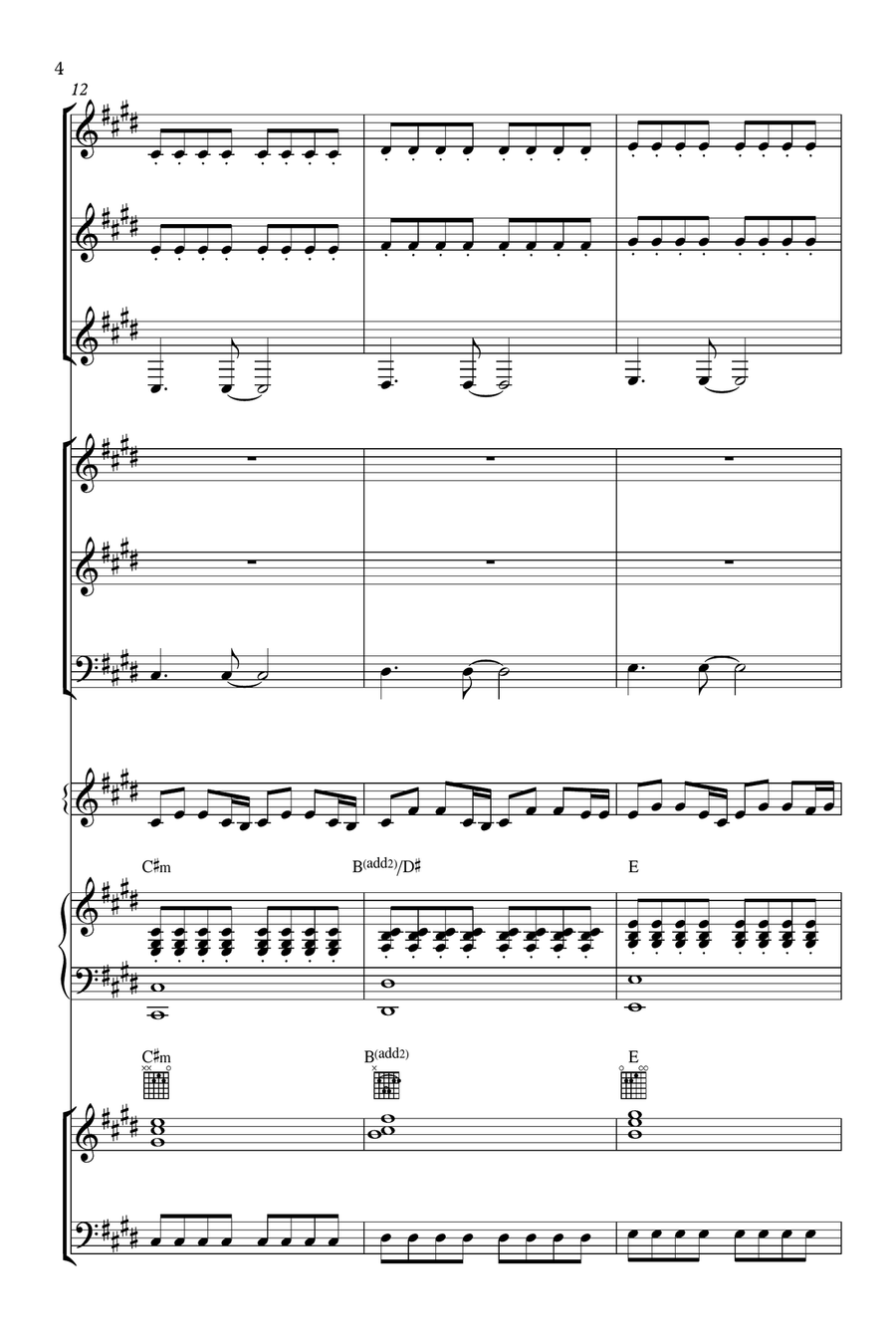 How Far I'll Go Concert Band scores gallery preview page 4