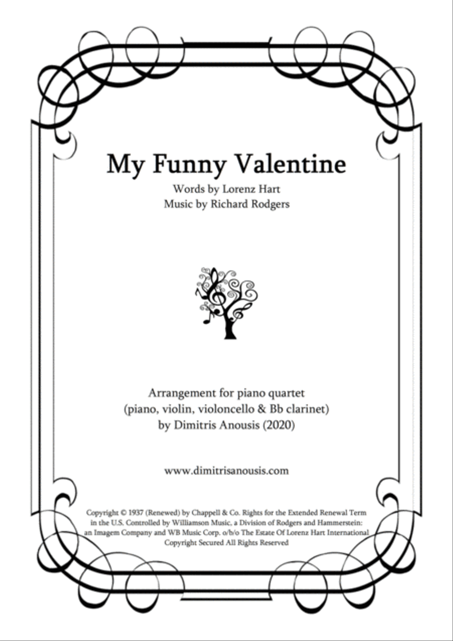 My Funny Valentine Small Ensemble scores gallery preview page 1