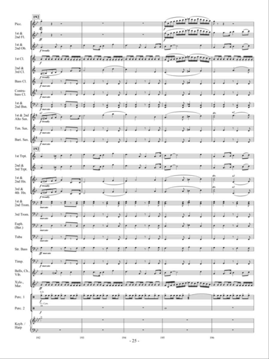 Sea Song Fantasy Sea Song Fantasy Concert Band scores gallery preview page 24
