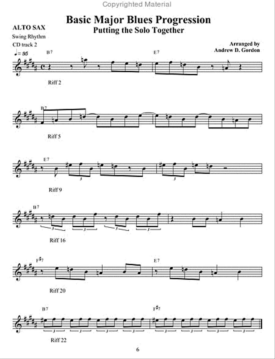 The Bluesier Side Of Jazz for Alto and Eb instruments E-Flat Instrument scores gallery preview page 2