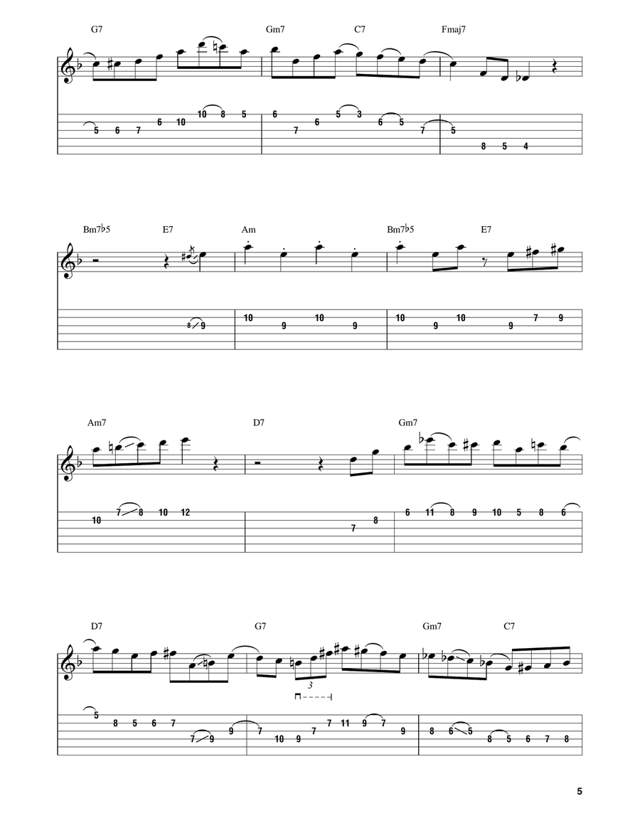 Yardbird Suite Yardbird Suite Electric Guitar scores gallery preview page 5