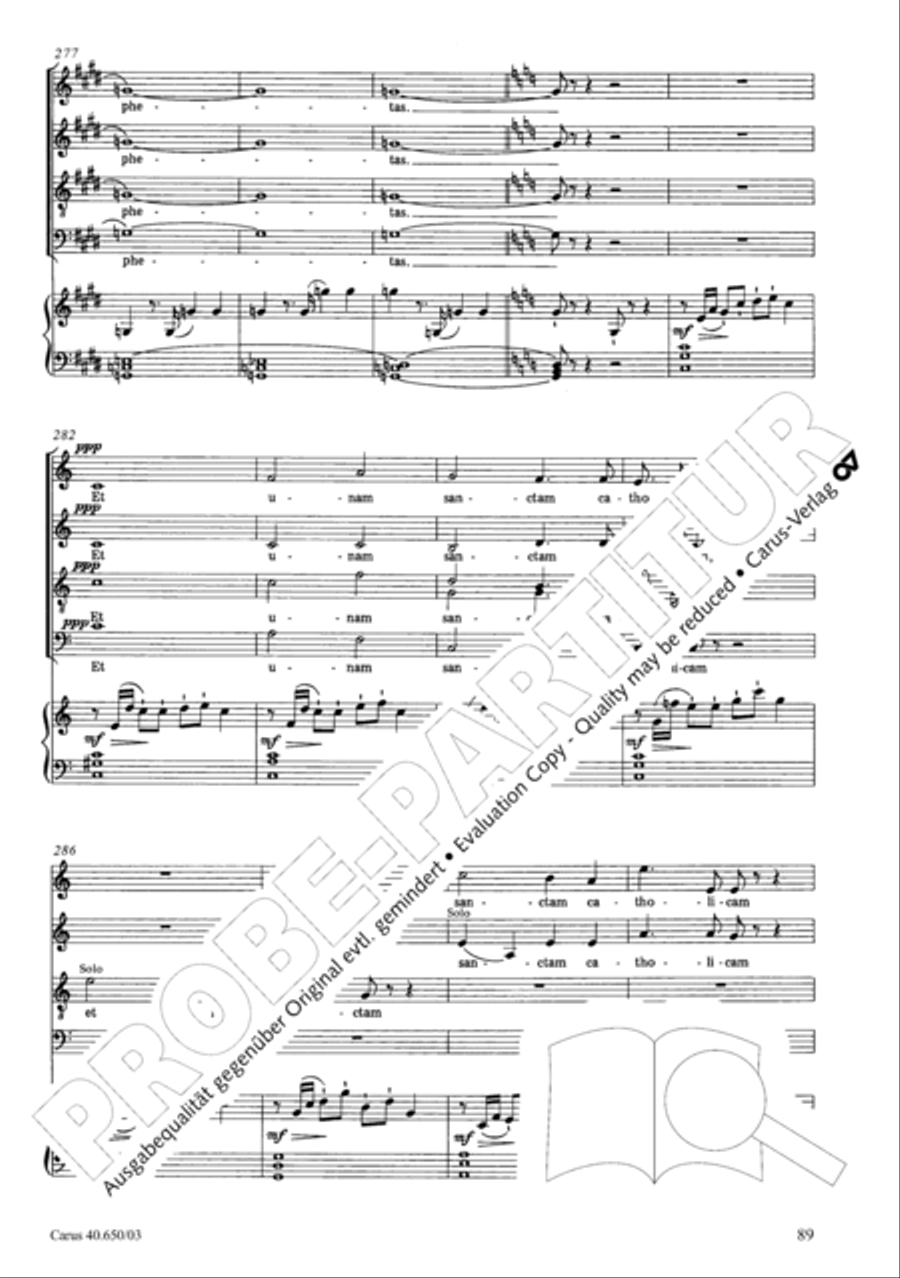 Petite Messe solennelle 4-Part scores gallery preview page 92