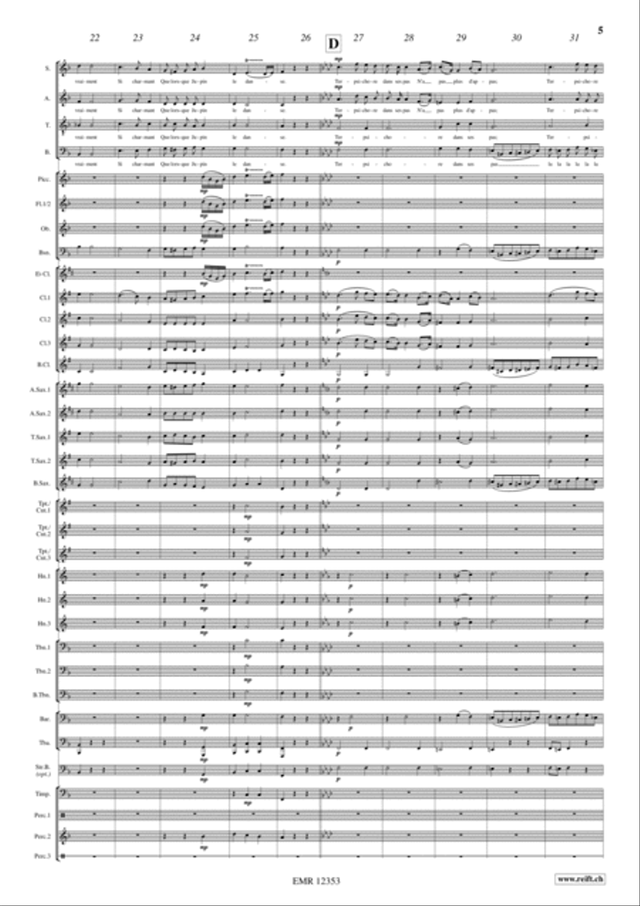 Orphee Aux Enfers 4-Part scores gallery preview page 5