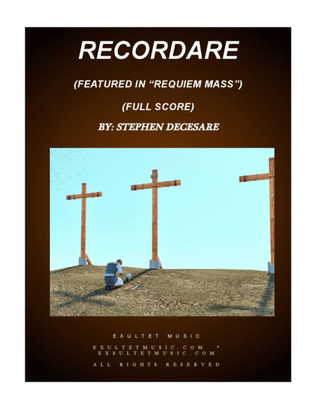 Book cover for Recordare (from "Requiem Mass" - Full Score)