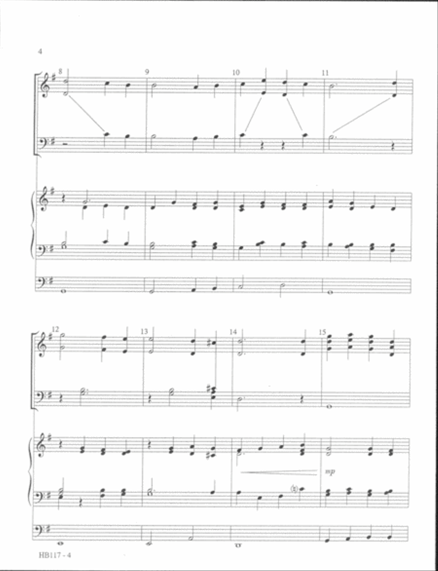 It Is Well with My Soul - full score Handbell Choir scores gallery preview page 3