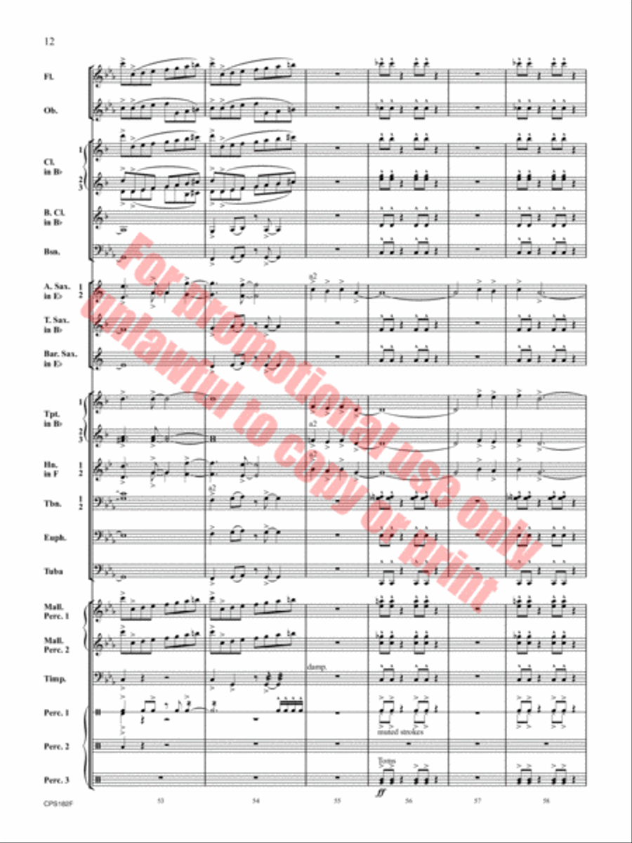 Ghost Run Concert Band scores gallery preview page 13