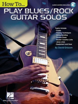 Book cover for How to Play Blues/Rock Guitar Solos