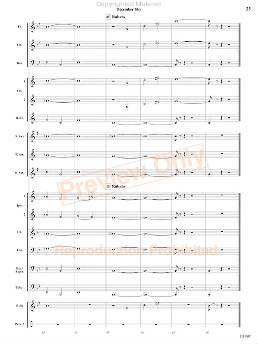 Curtain Up! Concert Band scores gallery preview page 68