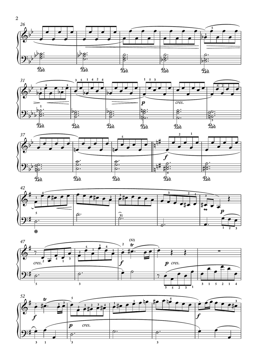 Scarlatti-Sonata in G-Major L.124 K.260(piano) Scarlatti-Sonata in G-Major L.124 K.260(piano) Piano Solo scores gallery preview page 3