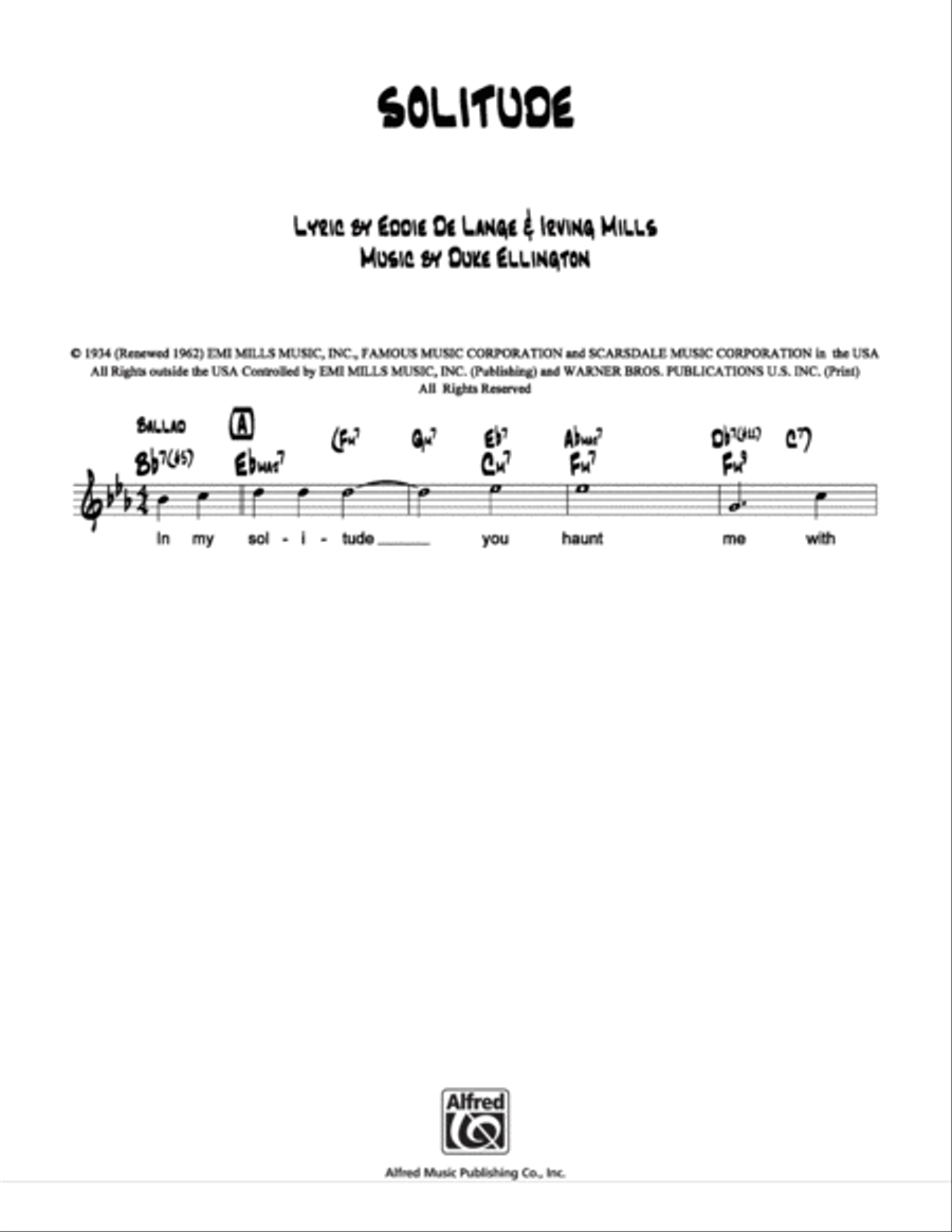 Solitude School and Community scores gallery preview page 1