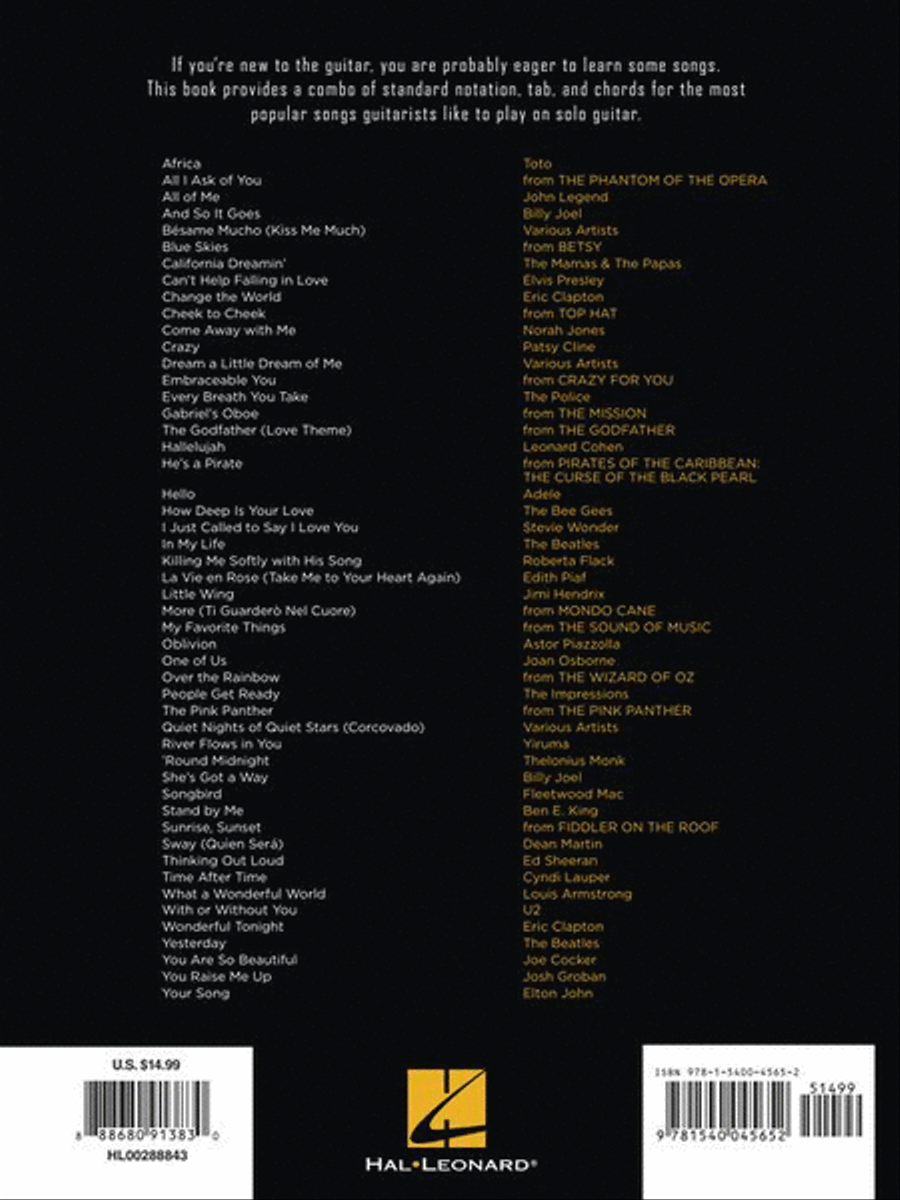 First 50 Songs You Should Play on Solo Guitar Electric Guitar scores gallery preview page 9