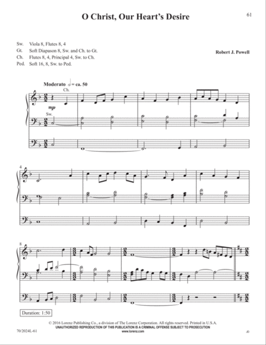 The Sacred Organ Library, Vol. 1 Organ Solo scores gallery preview page 28