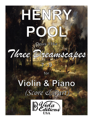 Book cover for Opus 116a, Three Dreamscapes for Violin & Piano (7-9) (Score & Part)