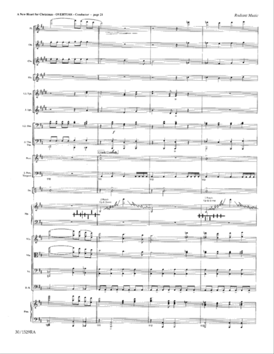 A New Heart for Christmas - Orchestration Choir scores gallery preview page 20