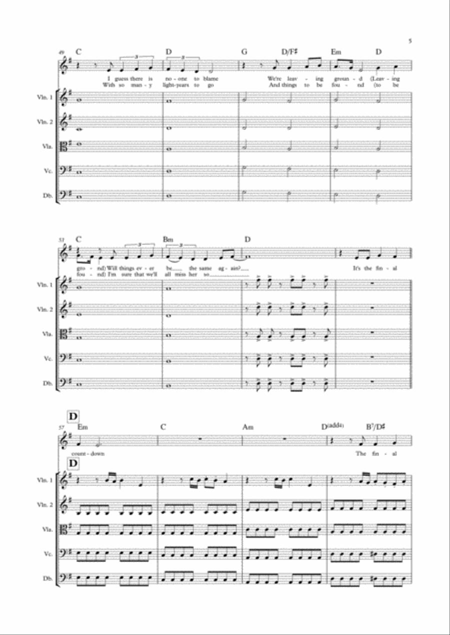 Final Countdown Small Ensemble scores gallery preview page 5
