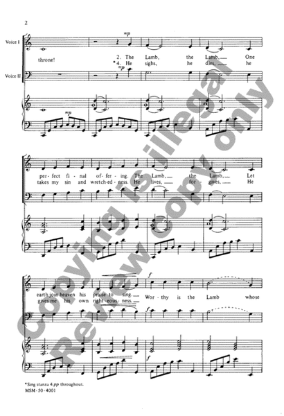 The Lamb (Choral Score) image number null