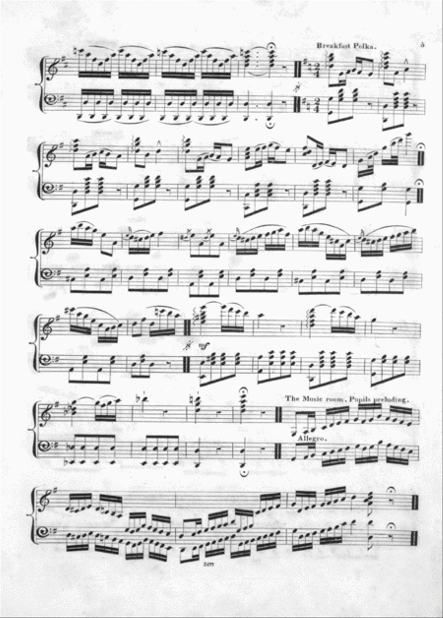 The Boarding School; A Descriptive Divertiment Piano Solo scores gallery preview page 4