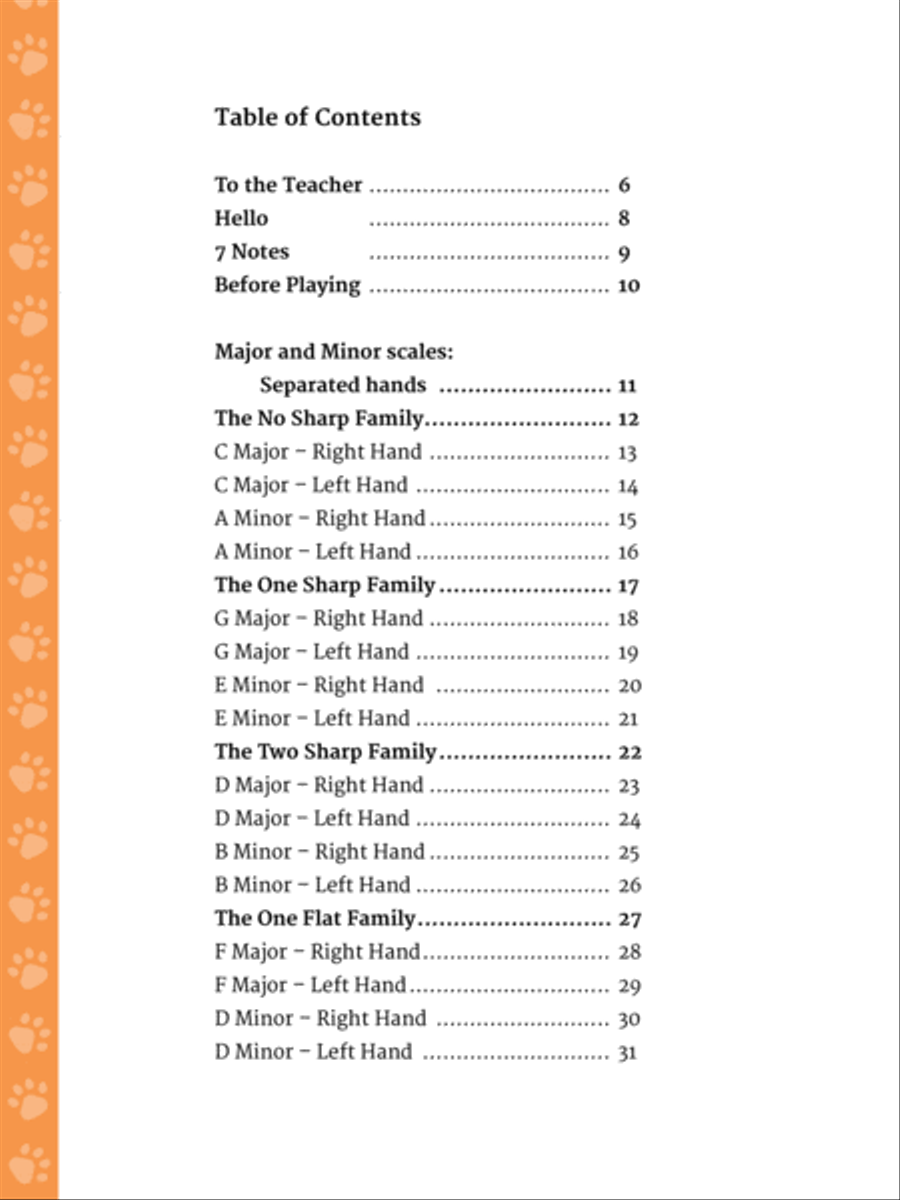 Piano Scales - the Purrfect Practice - Grade 1 AMEB Piano Method scores gallery preview page 4