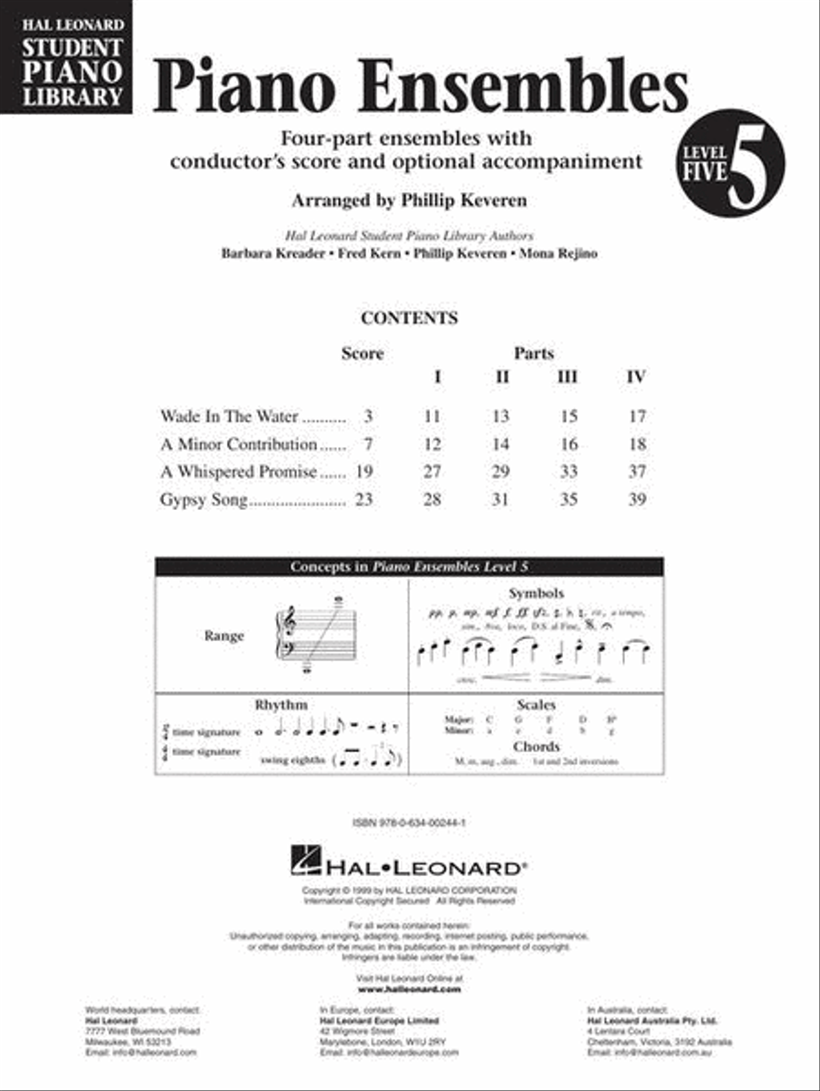 Piano Ensembles – Level 5 Piano Method scores gallery preview page 3