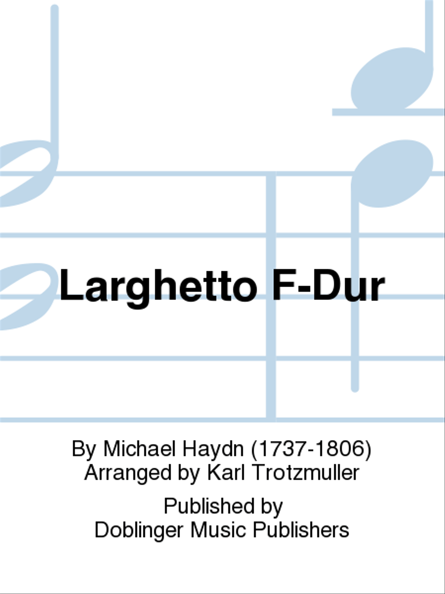 Larghetto F-Dur Trombone scores gallery preview page 1