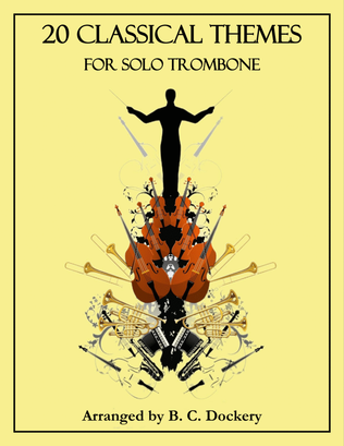 Book cover for 20 Classical Themes for Solo Trombone