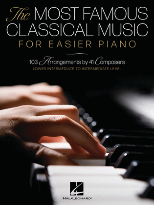Book cover for The Most Famous Classical Music for Easier Piano