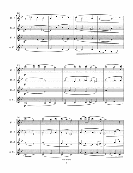 Ave Maria FWV 62 for Flute Quartet image number null