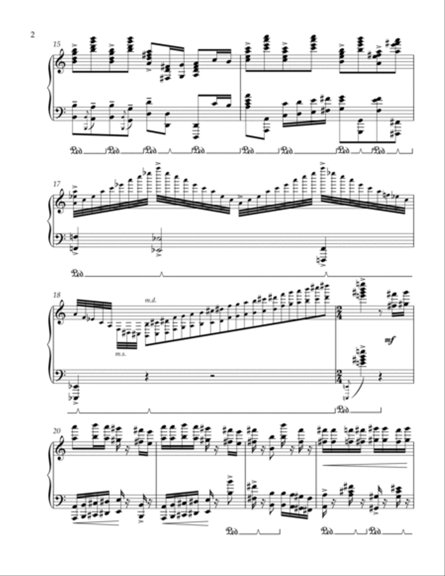Hymn To Red October Piano Solo scores gallery preview page 3