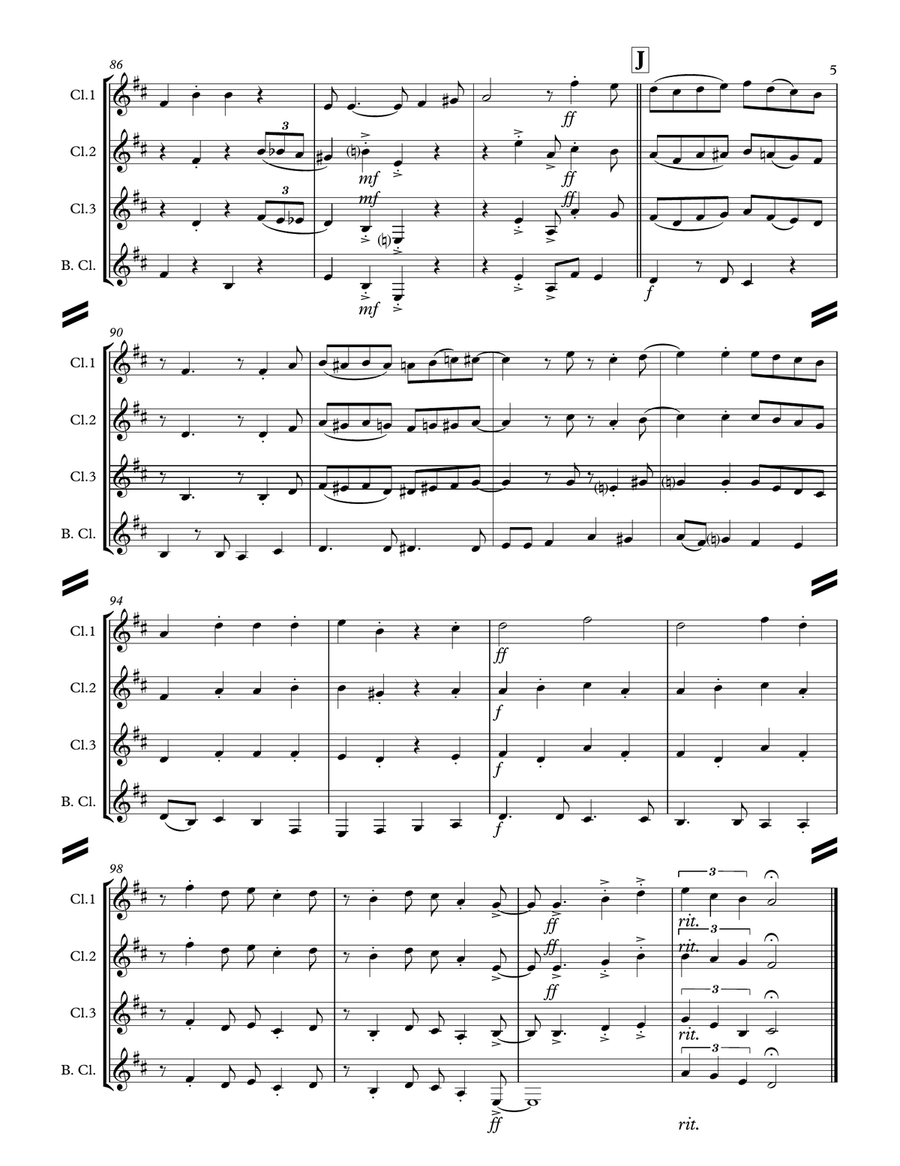 A Holly Jolly Christmas A Holly Jolly Christmas Woodwind Ensemble scores gallery preview page 6
